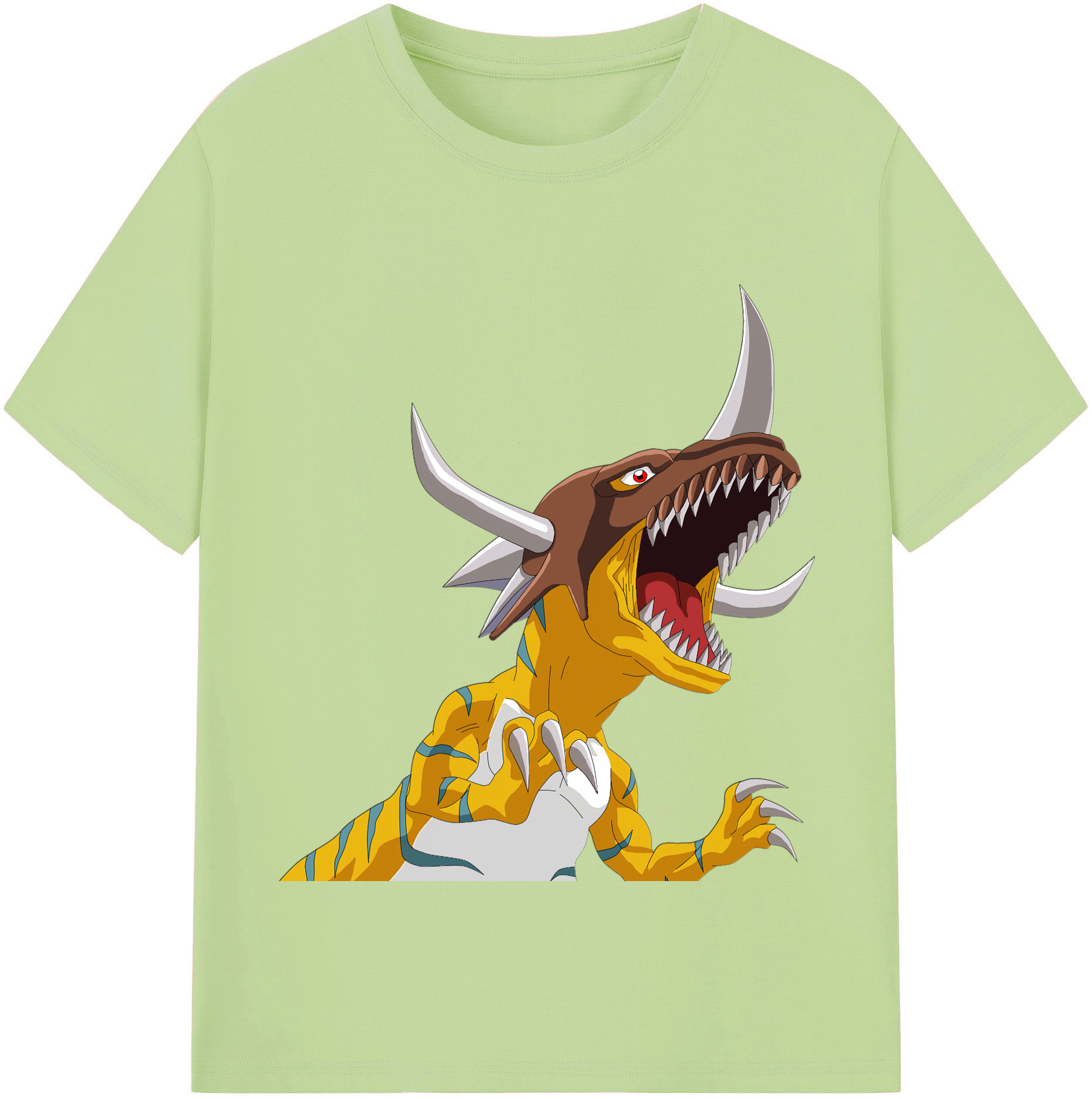 （画像用） Digimon デジタルモンスター/デジモン 綿100％半袖Tシャツ（フロントプリント）